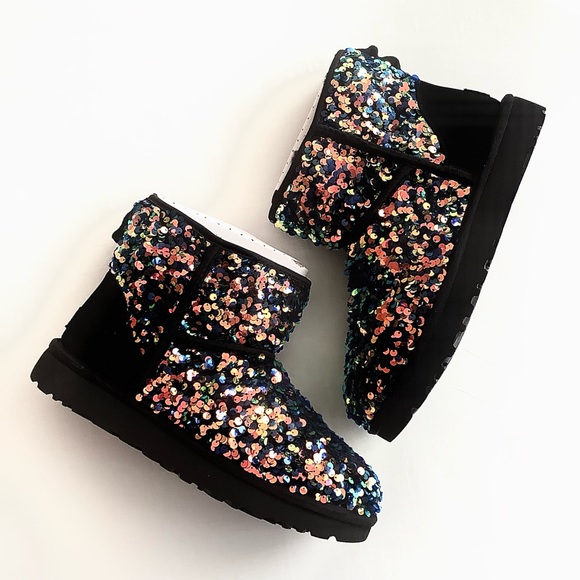 Authentic UGG Classic Mini Stellar Sequin Boots - Picture 5 of 10
